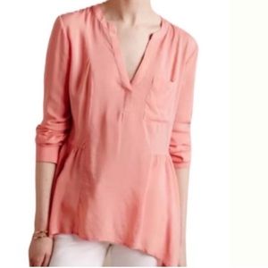 Women’s Anthropologie women’s pink blouse size 4